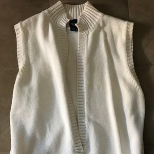 Esprit Collection - Cream Sleeveless Sweater Small